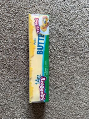 Squeezy Salted Butter Stick squishy  - Yellow & Green Packaging